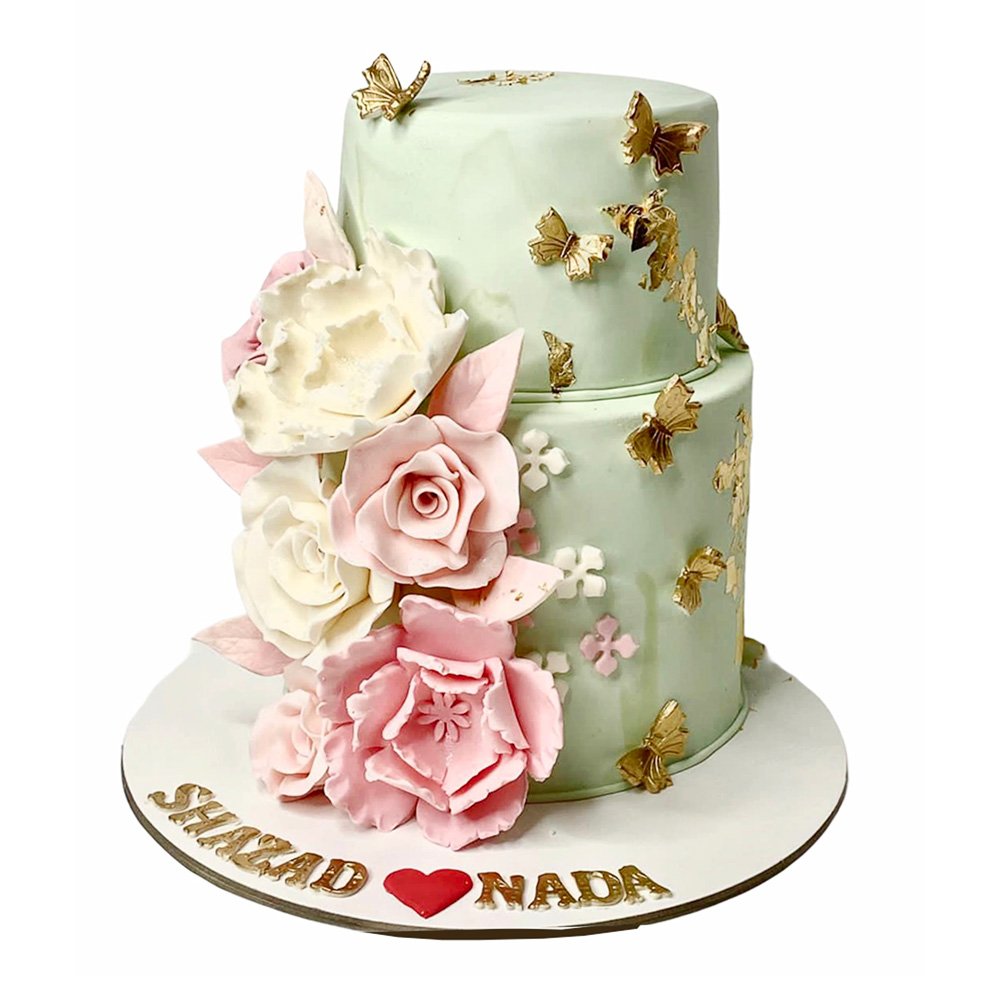 Floral Wedding Cake