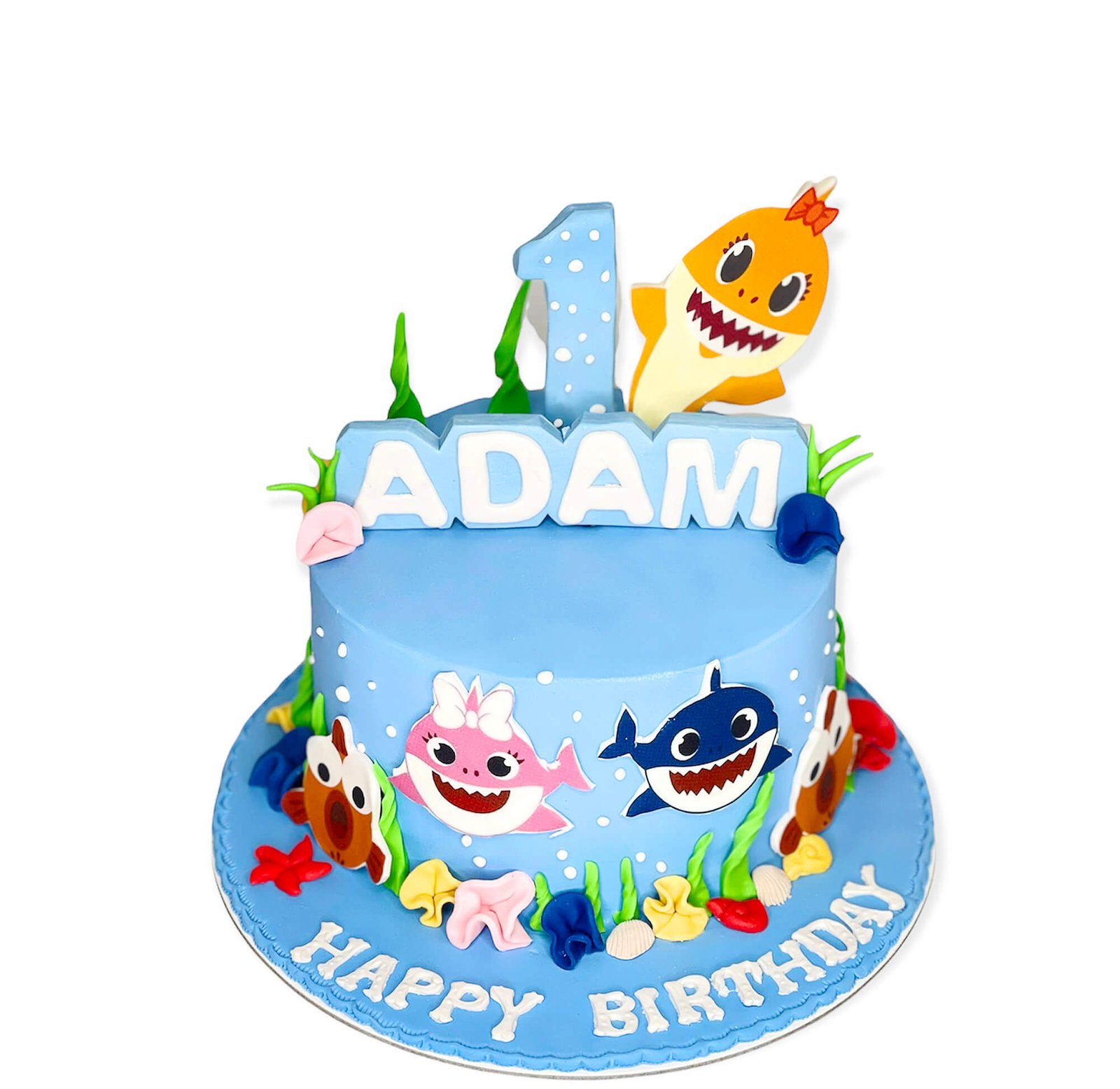 Baby Shark Birthday Cake