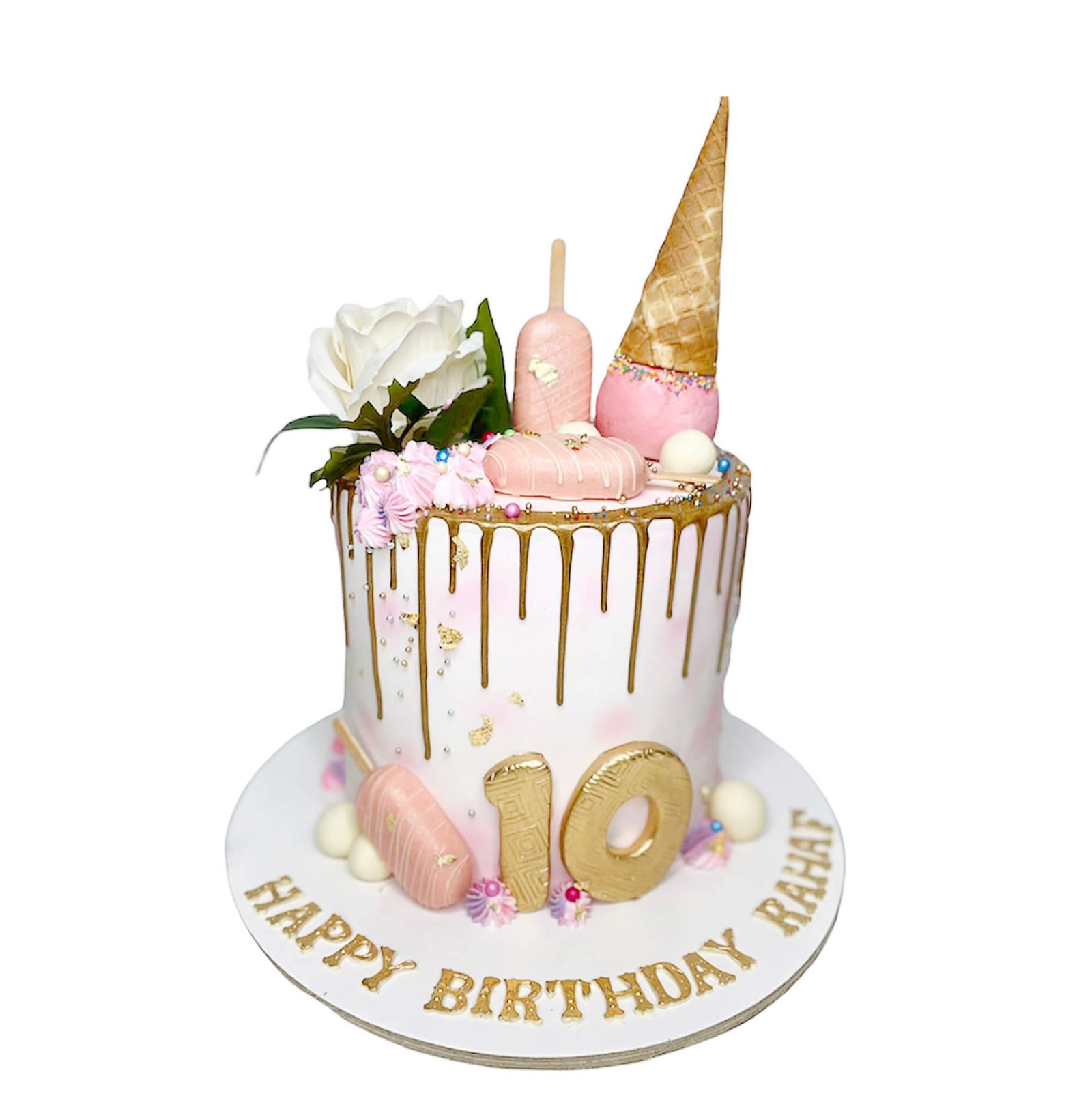 Ice cream-themed cake
