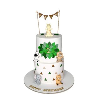jungle theme cake