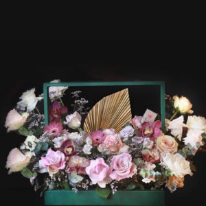 Green Flower Basket