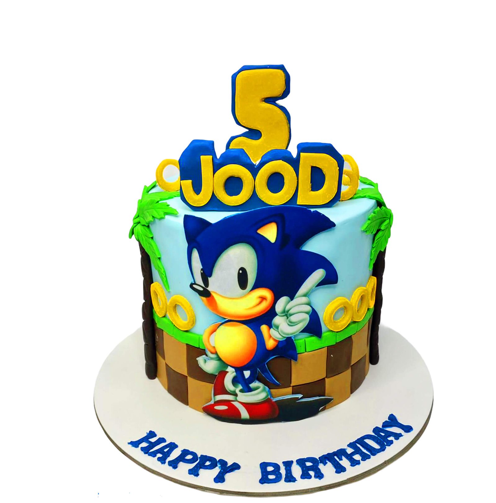 Sonic Birthday Cake