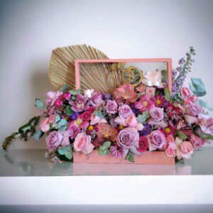Pink Flower Basket