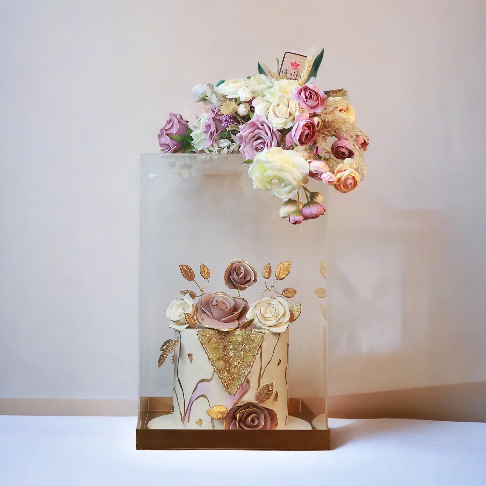 Cake in Flower Box