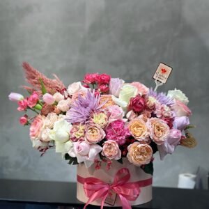 Pink Flower Box