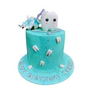 1st Tooth Cake Design