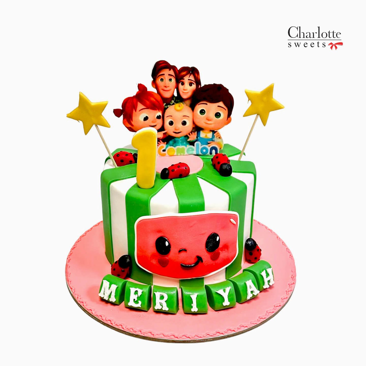 Cocomelon 1St Birthday Cake