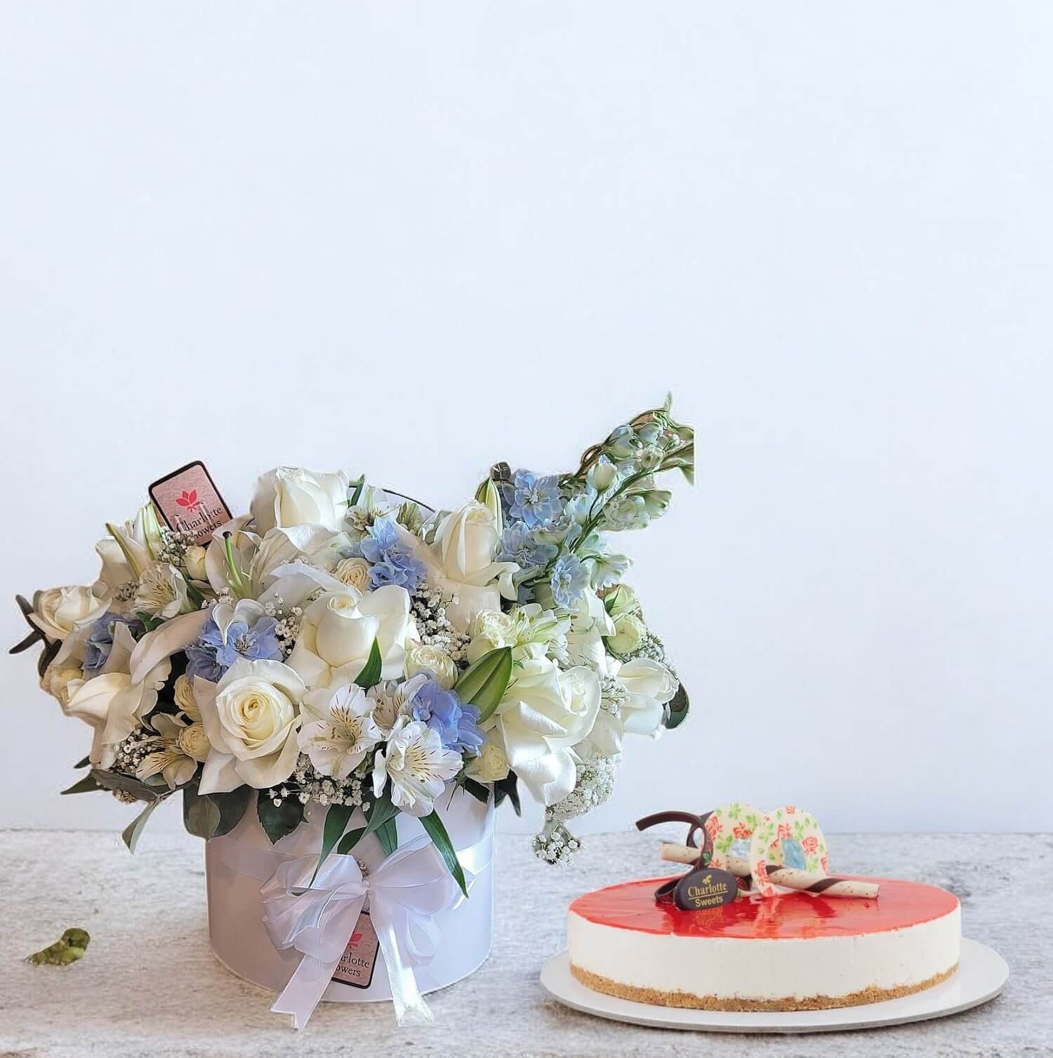Flowers and Cake Combo