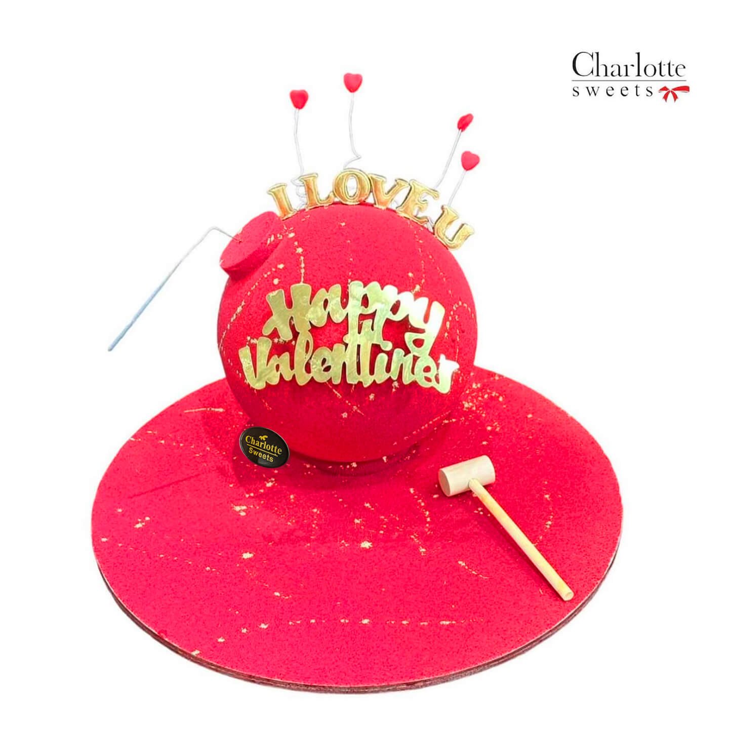 Valentine Pinata Cake