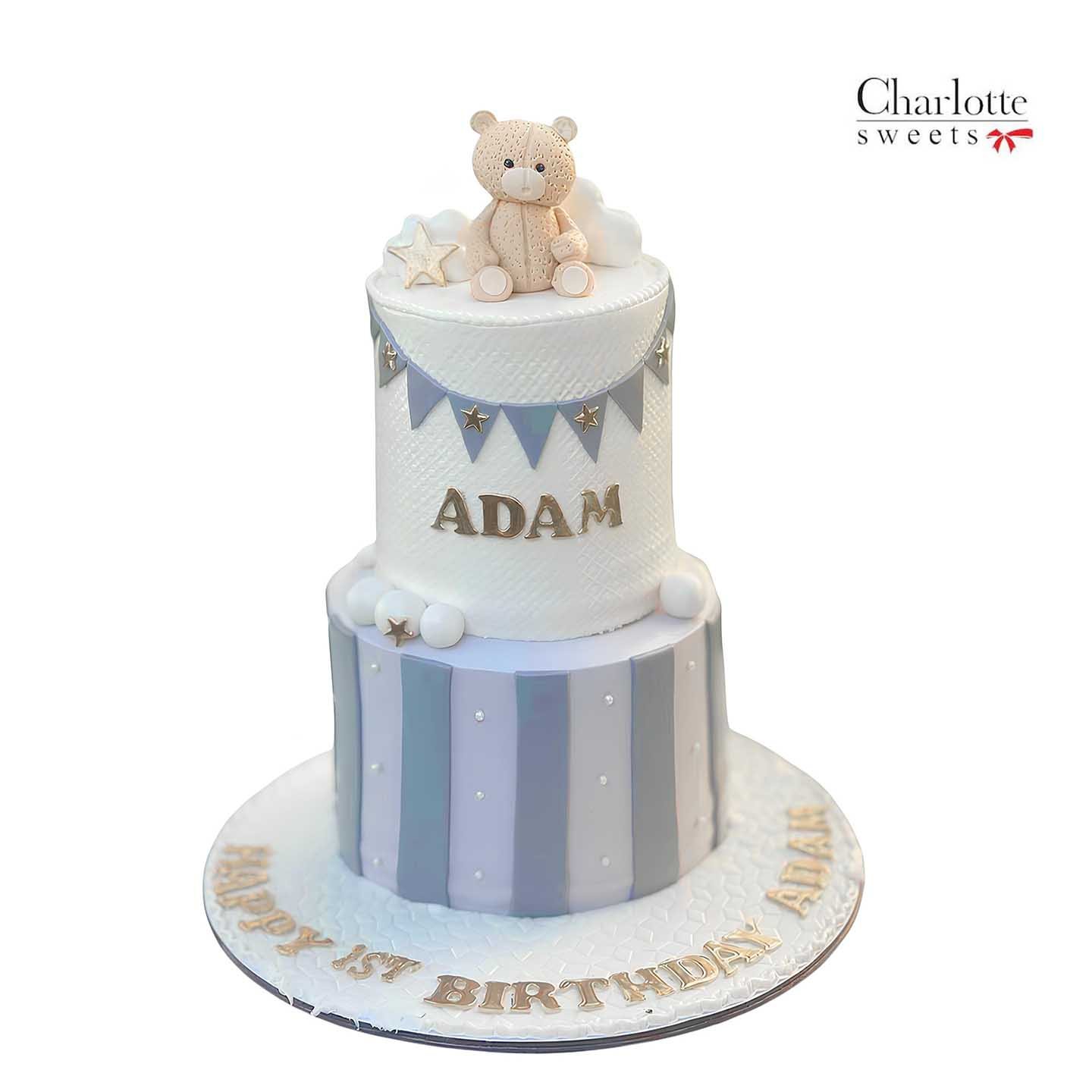 Tow Tier Teddy Bear Cake