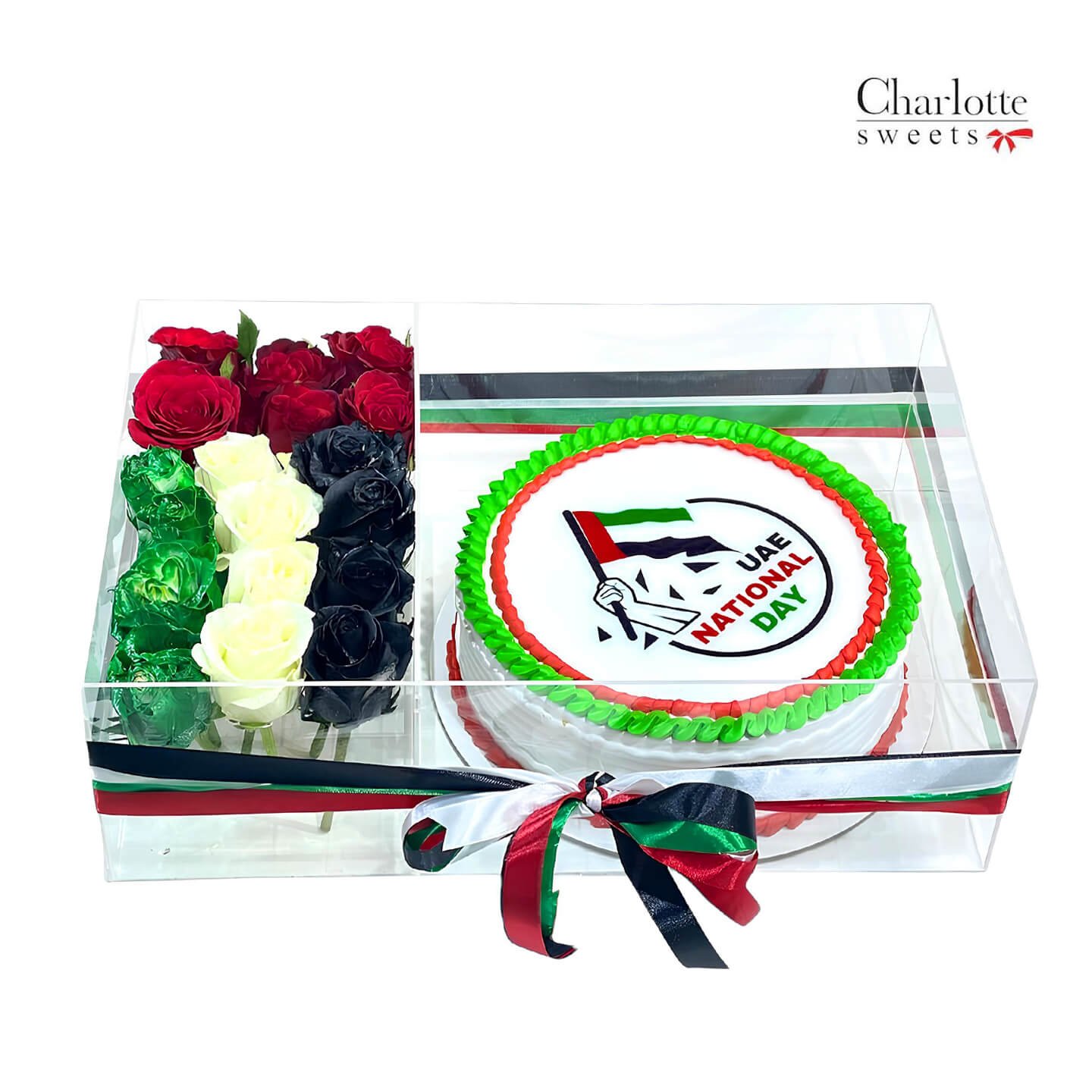 National Day Cake and Flowers