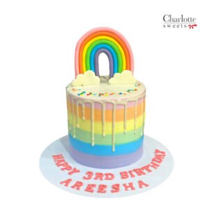 Rainbow On a Cake