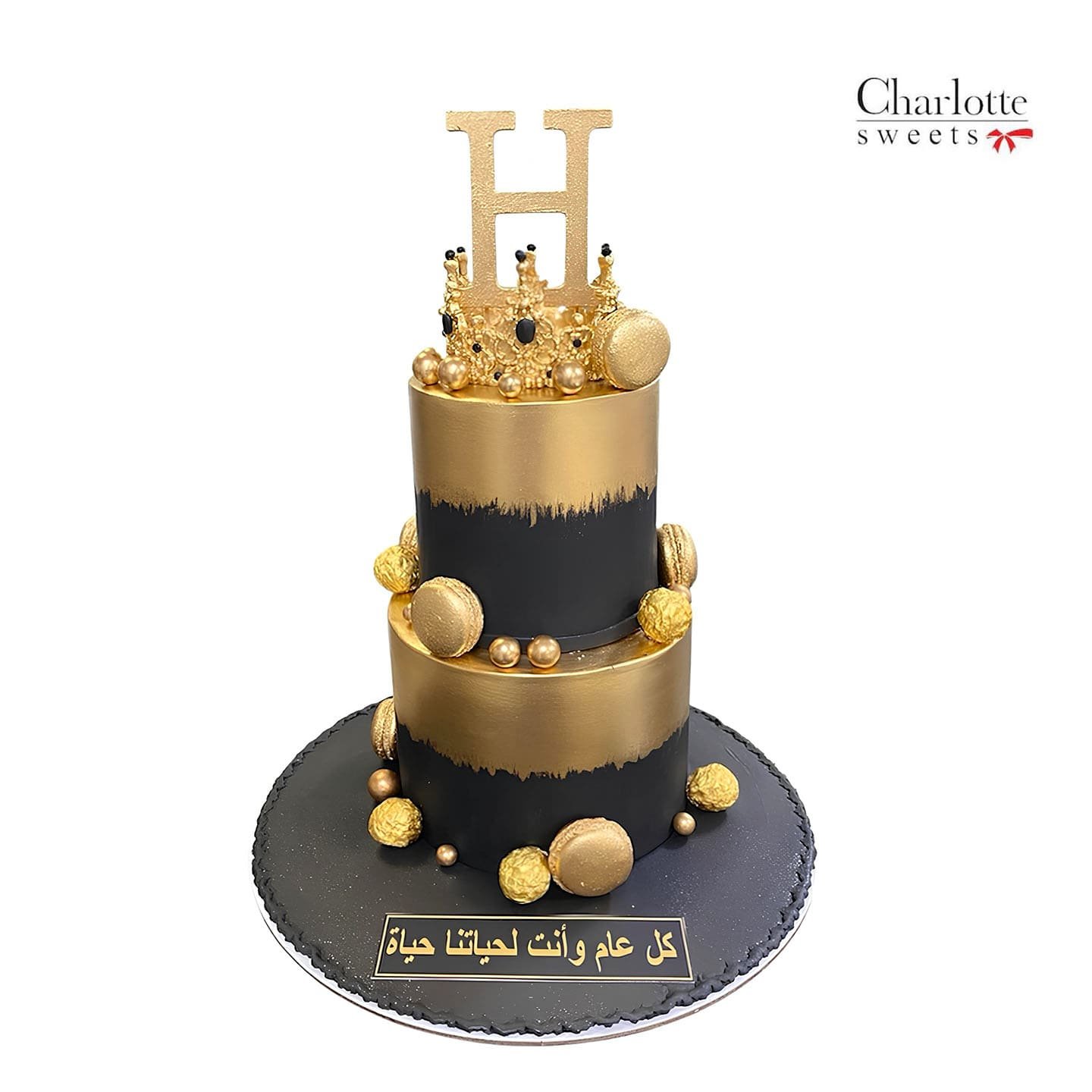 Black and Gold Cake