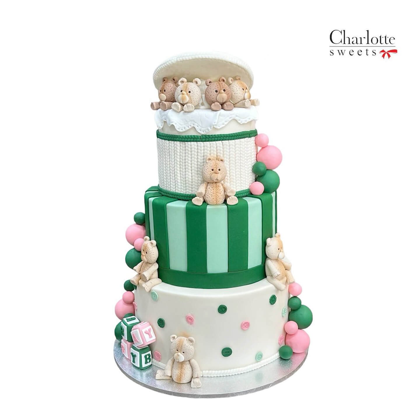 3 Tier Teddy Bear Cake