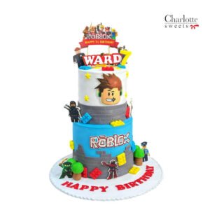 2 Tier Roblox Cake
