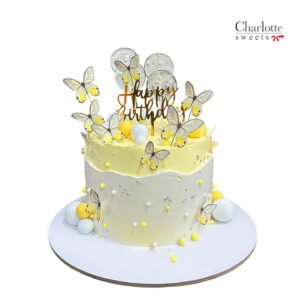 Yellow Butterfly Cake