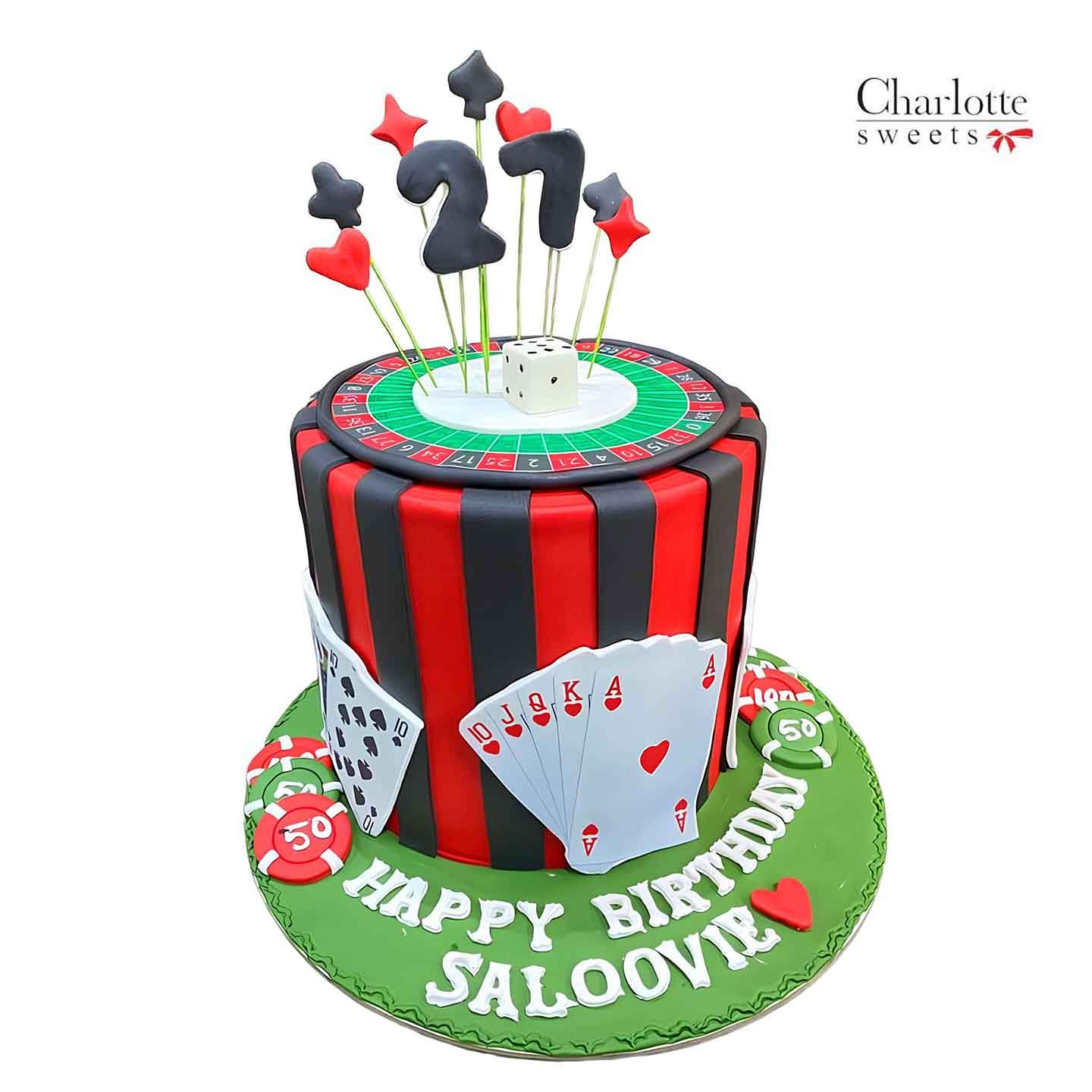 Poker Cake