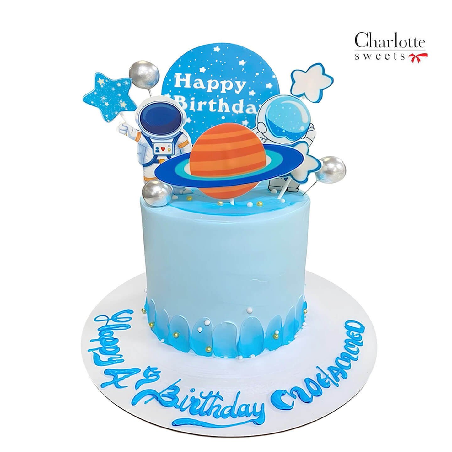 Astronaut Theme Cake