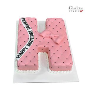 Letter H Cake