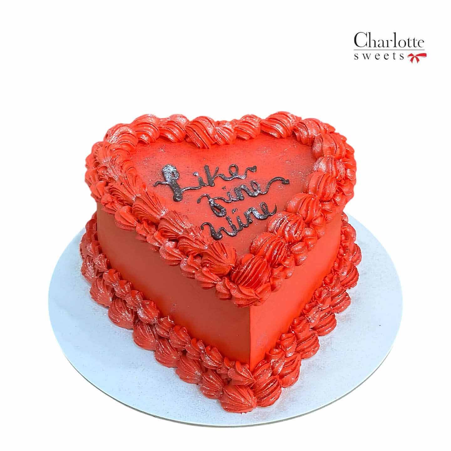 Red Heart Cake