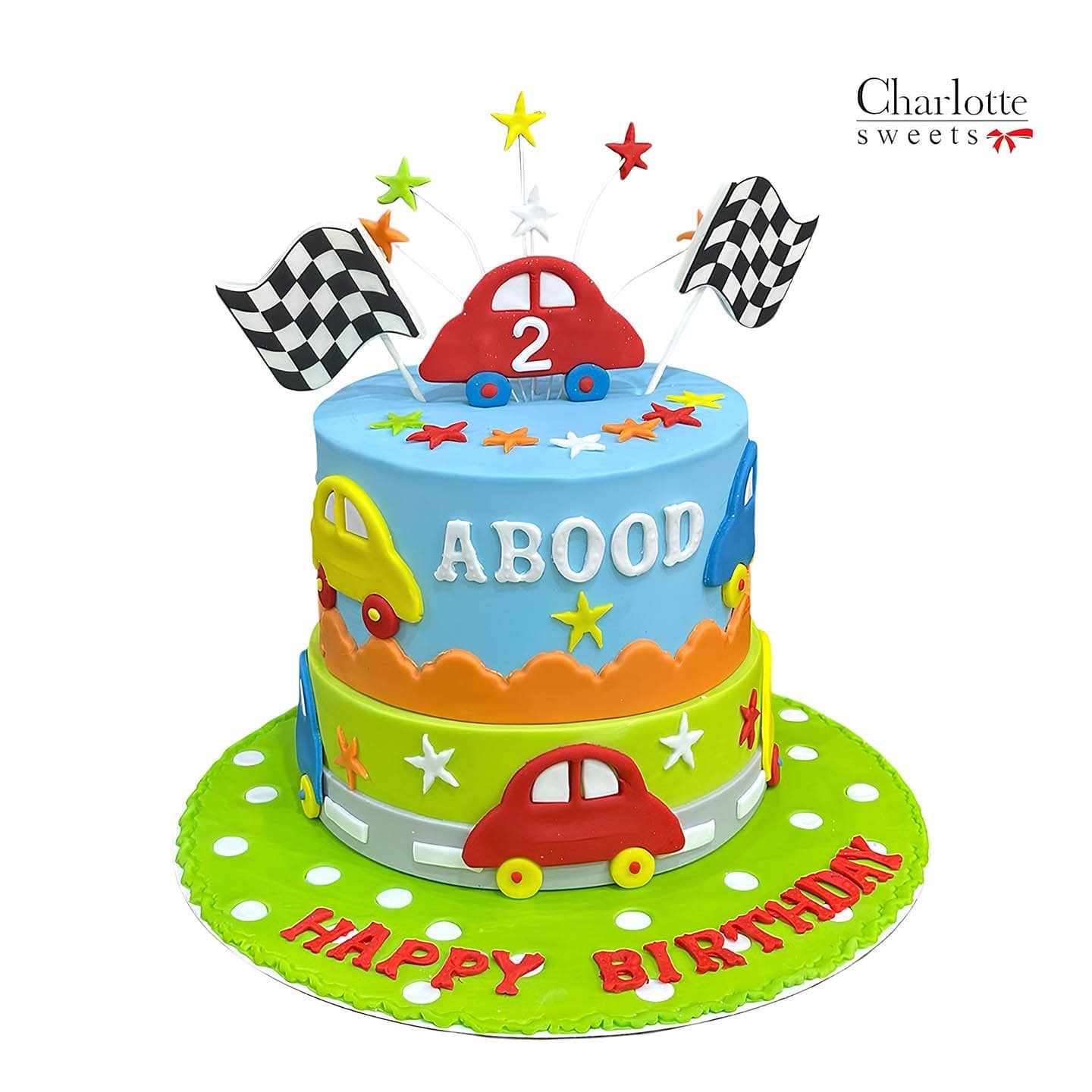 Simple Car Theme Cake