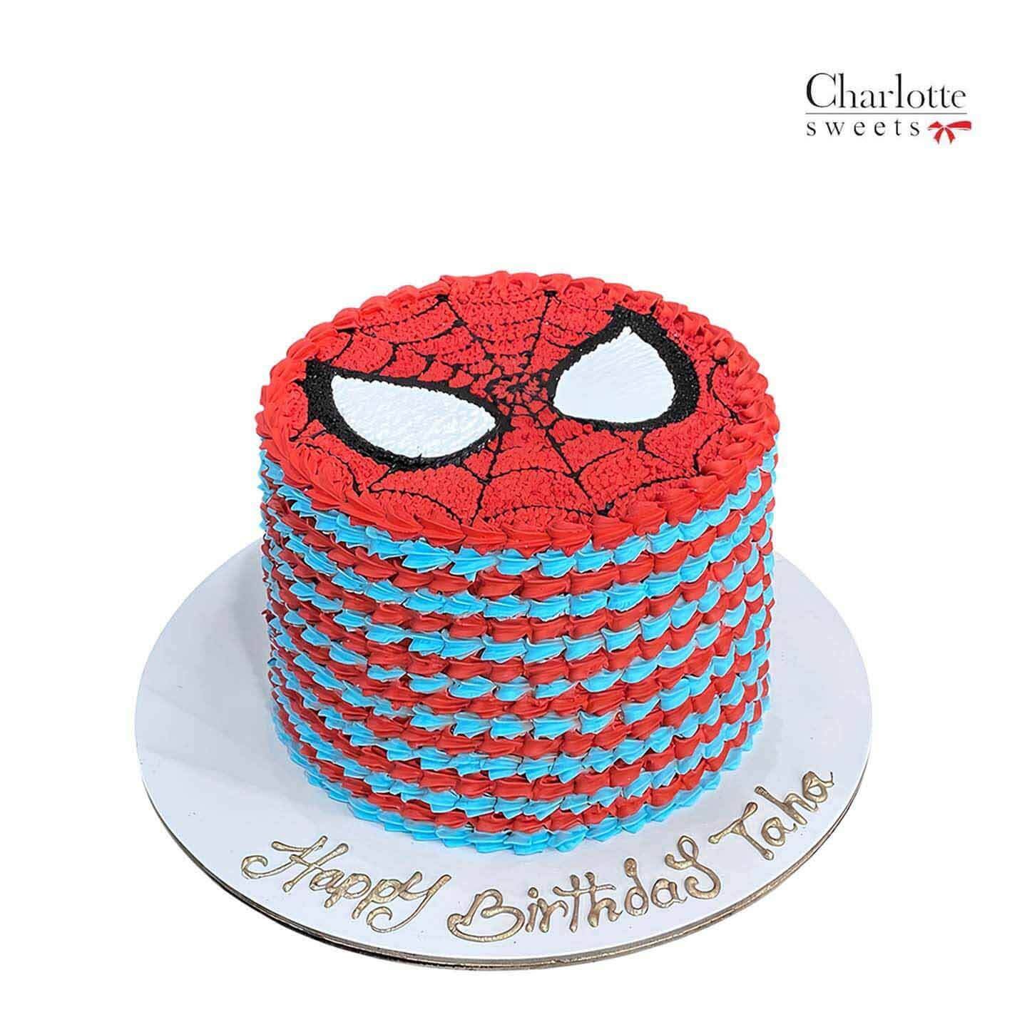 Spiderman Cream Cake