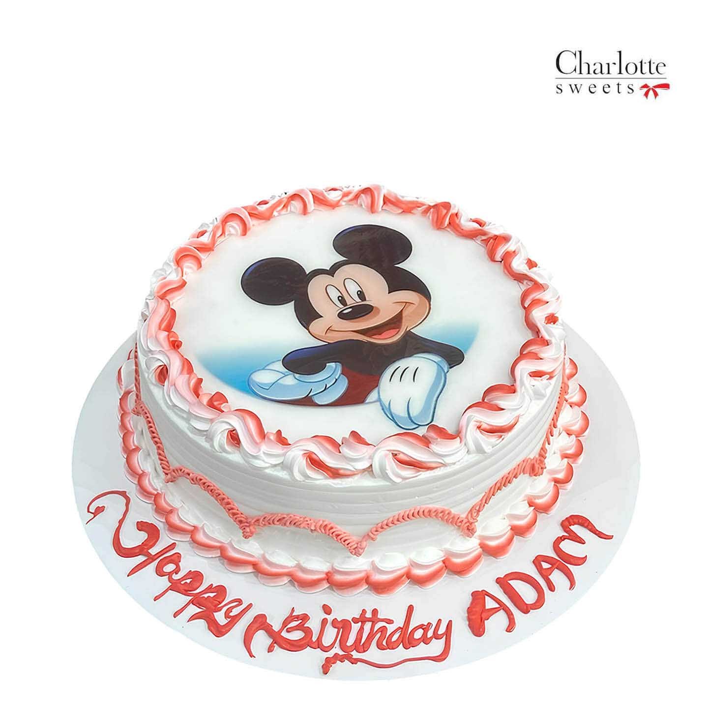 Mickey Mouse Photo Cake