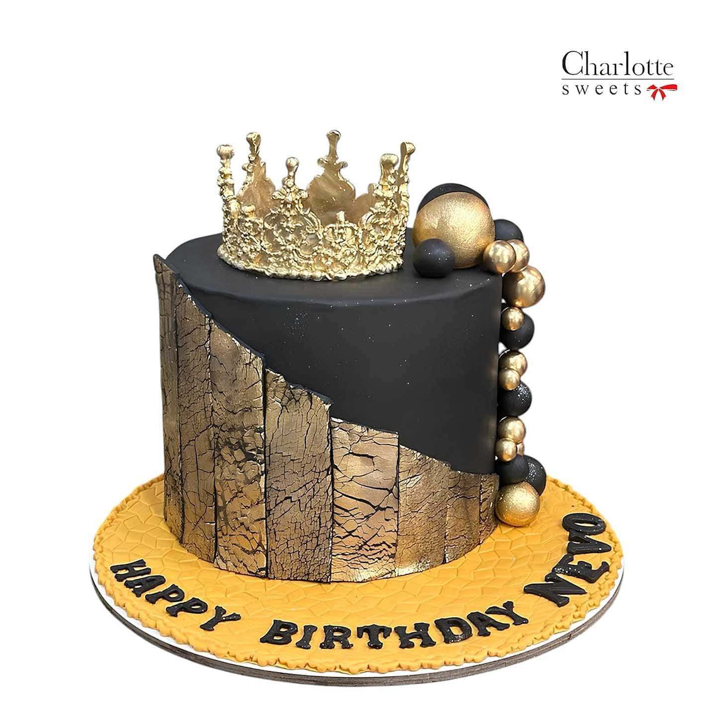 Gold Crown Cake