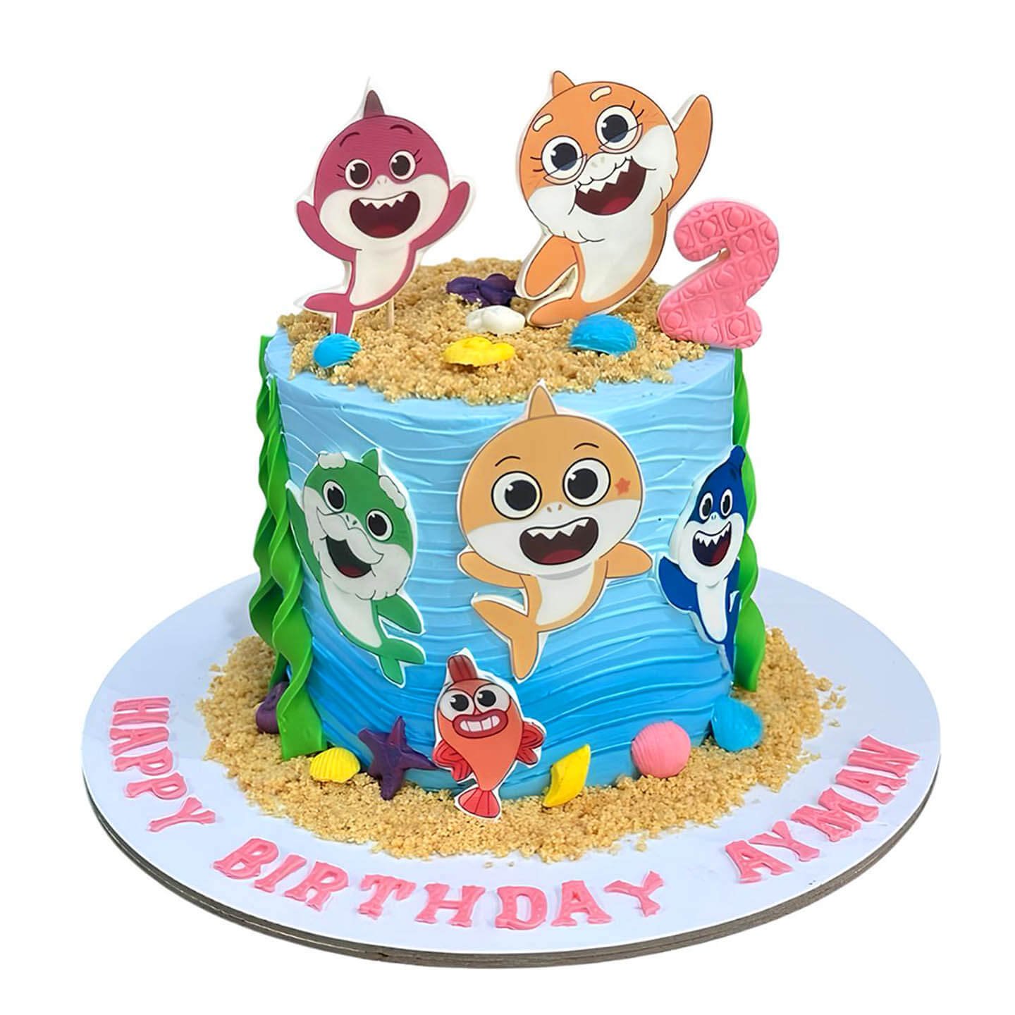 Birthday Baby Shark Cake