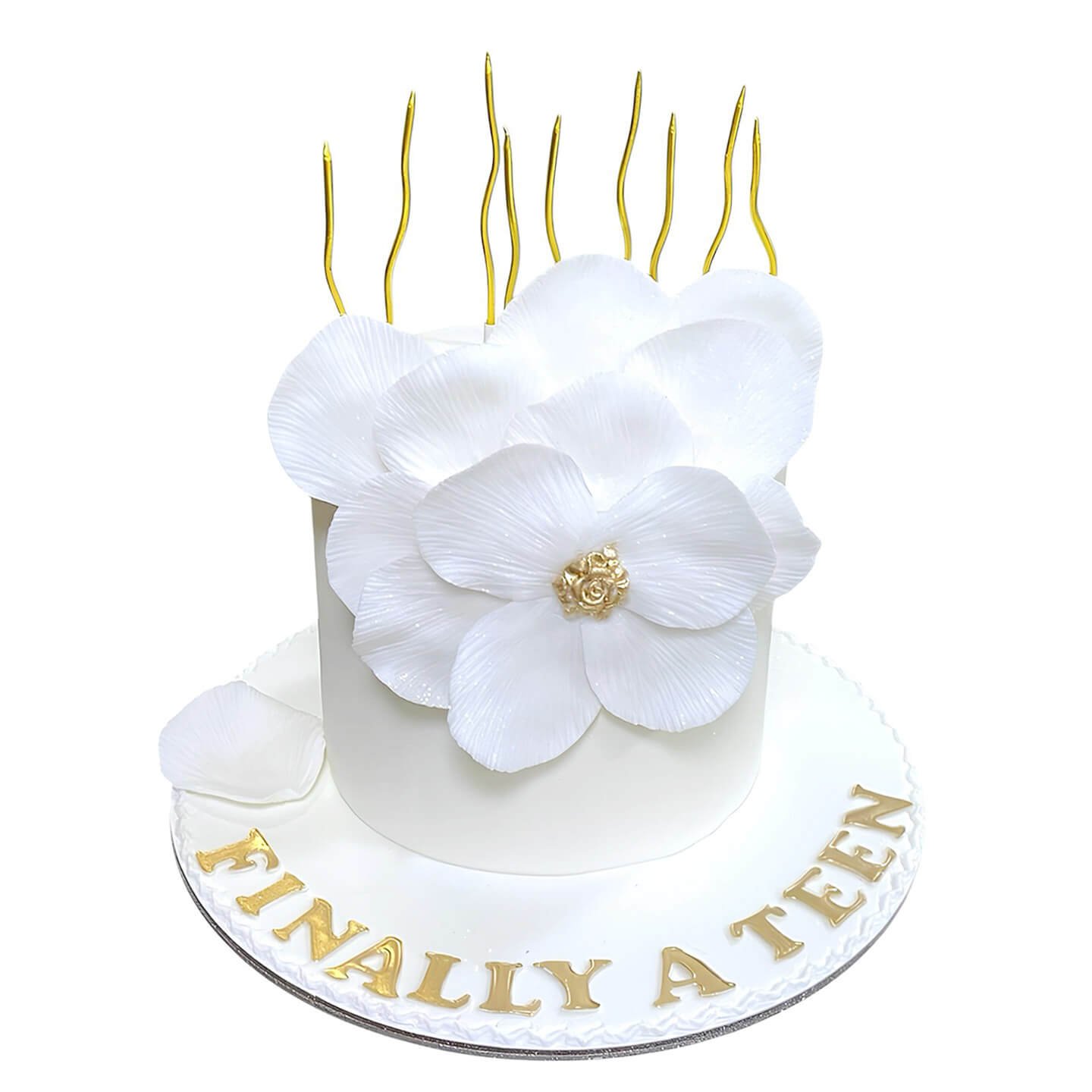 Birthday Cake In Flowers