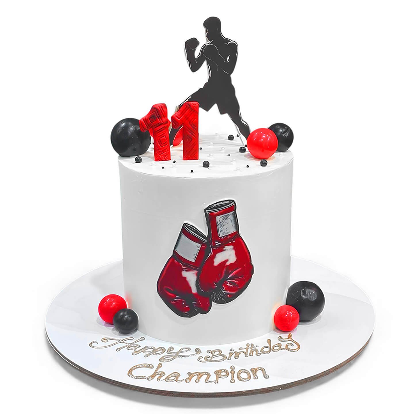 Boxing Birthday Cake