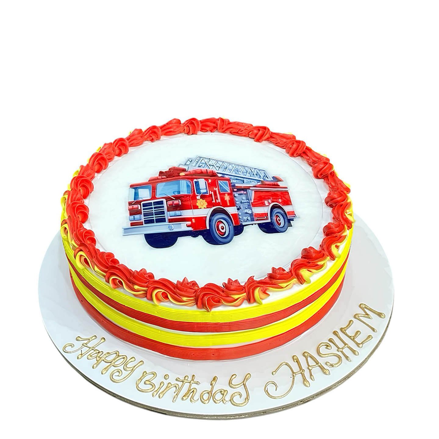 Firefighter Truck Cake