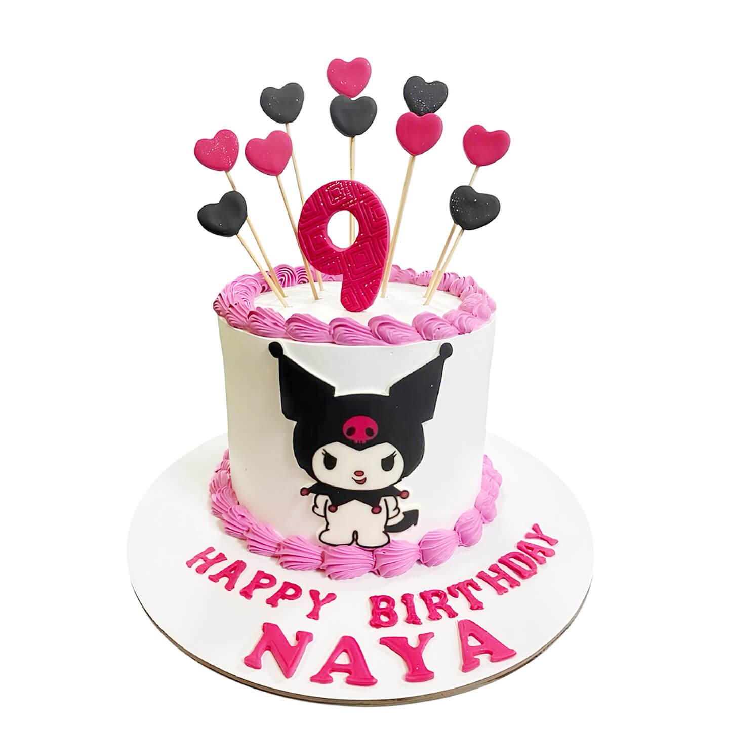 Kuromi Theme Birthday Cake