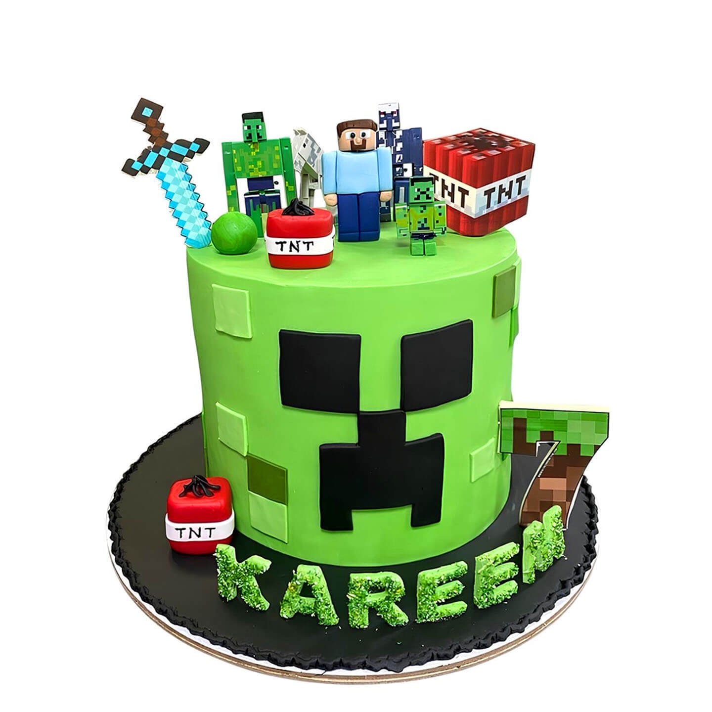 Minecraft Cake Birthday Cake
