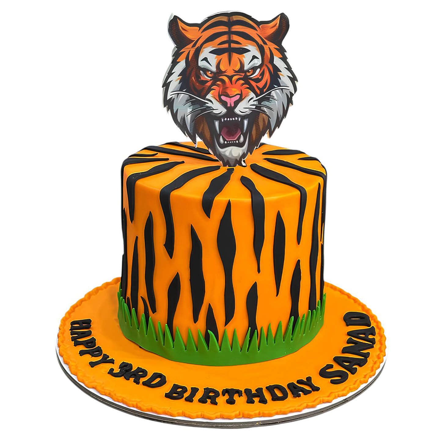 Tiger Birthday Cake