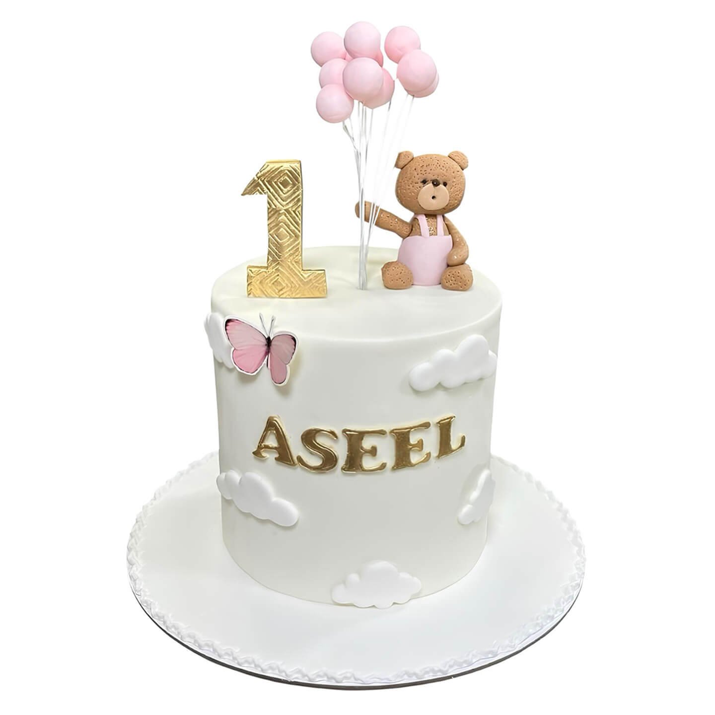 Bear First Birthday Cake