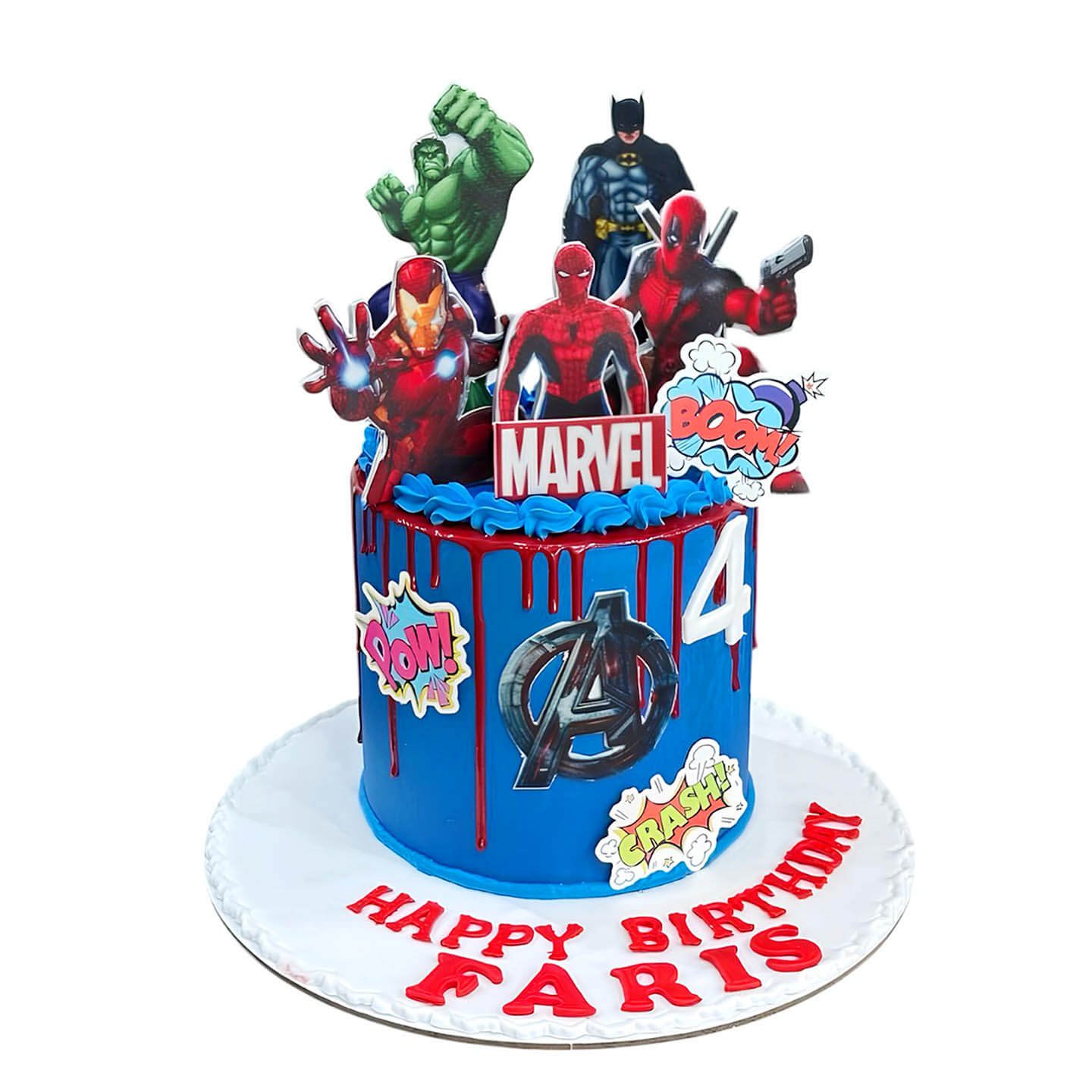 Birthday Avengers Cake