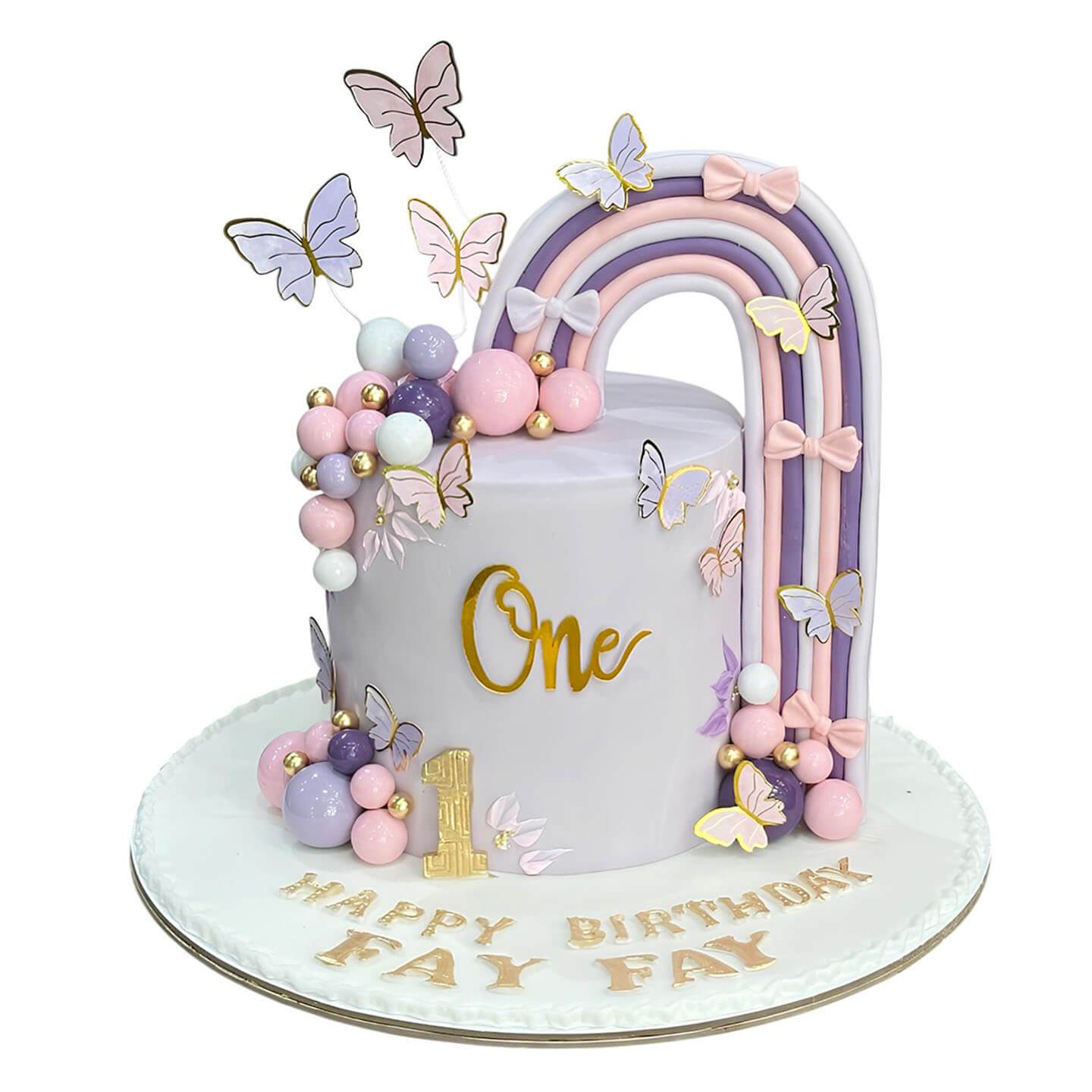 Butterfly Rainbow Cake