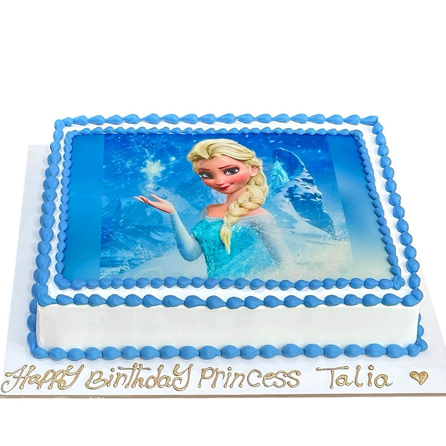 Elsa Photo Cake