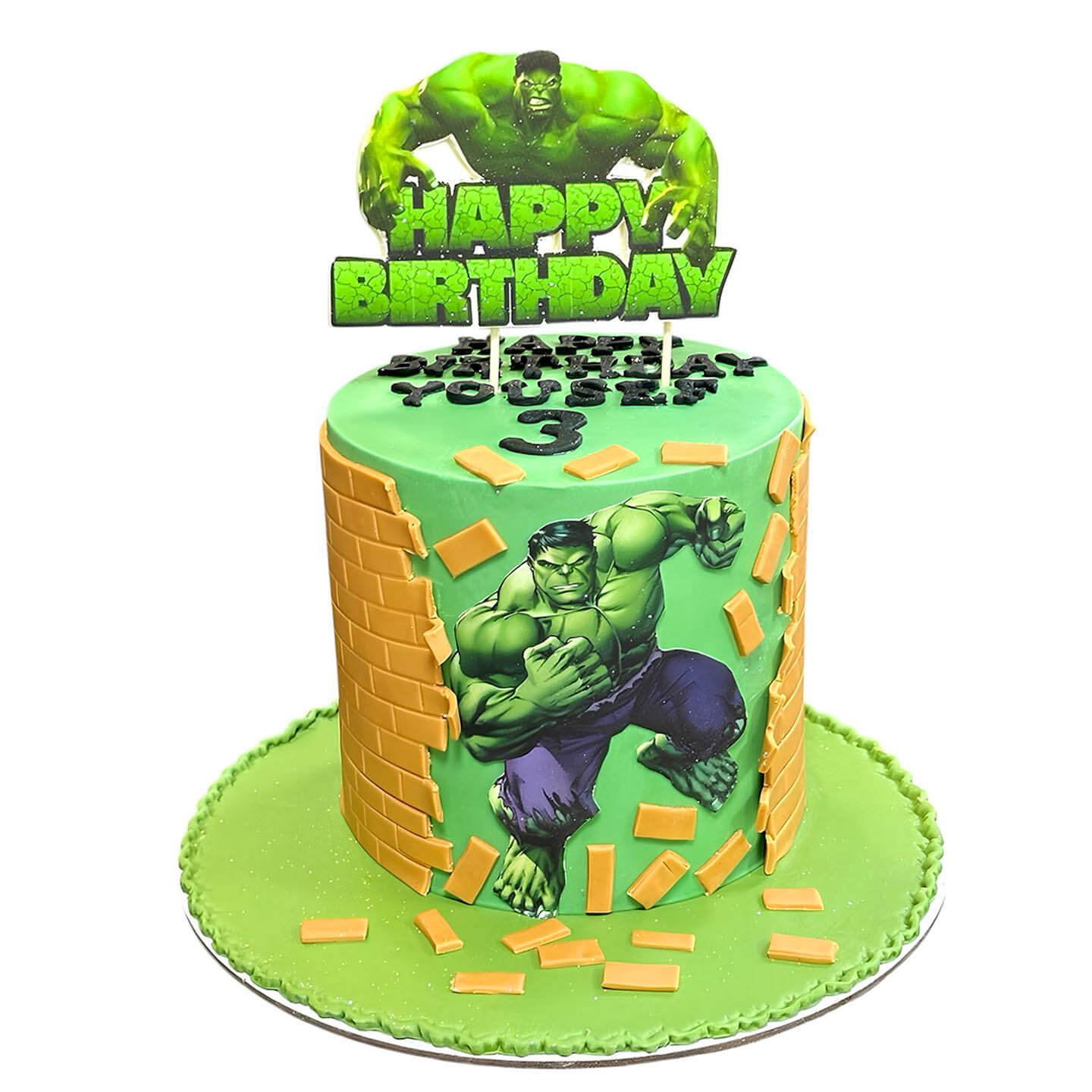 Incredible Hulk Cake