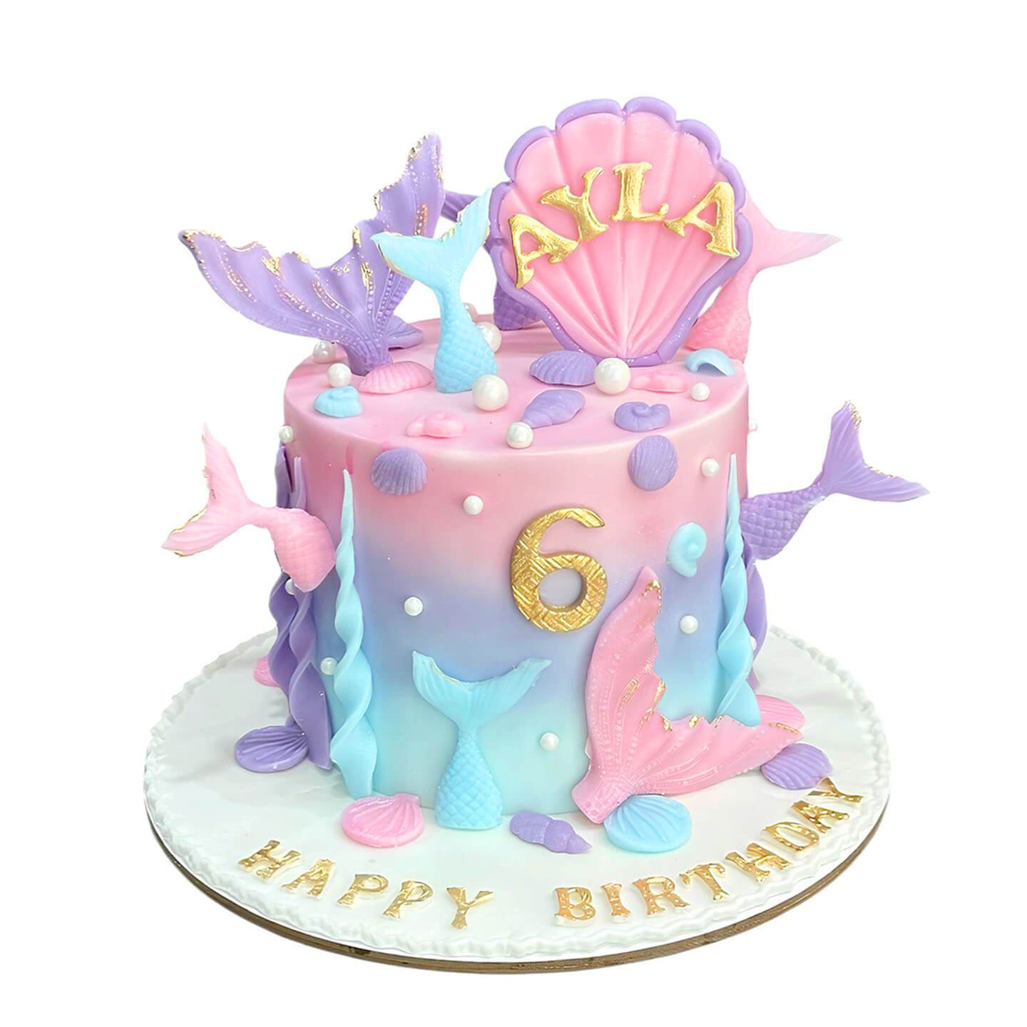 Mermaid Birthday Cake Design