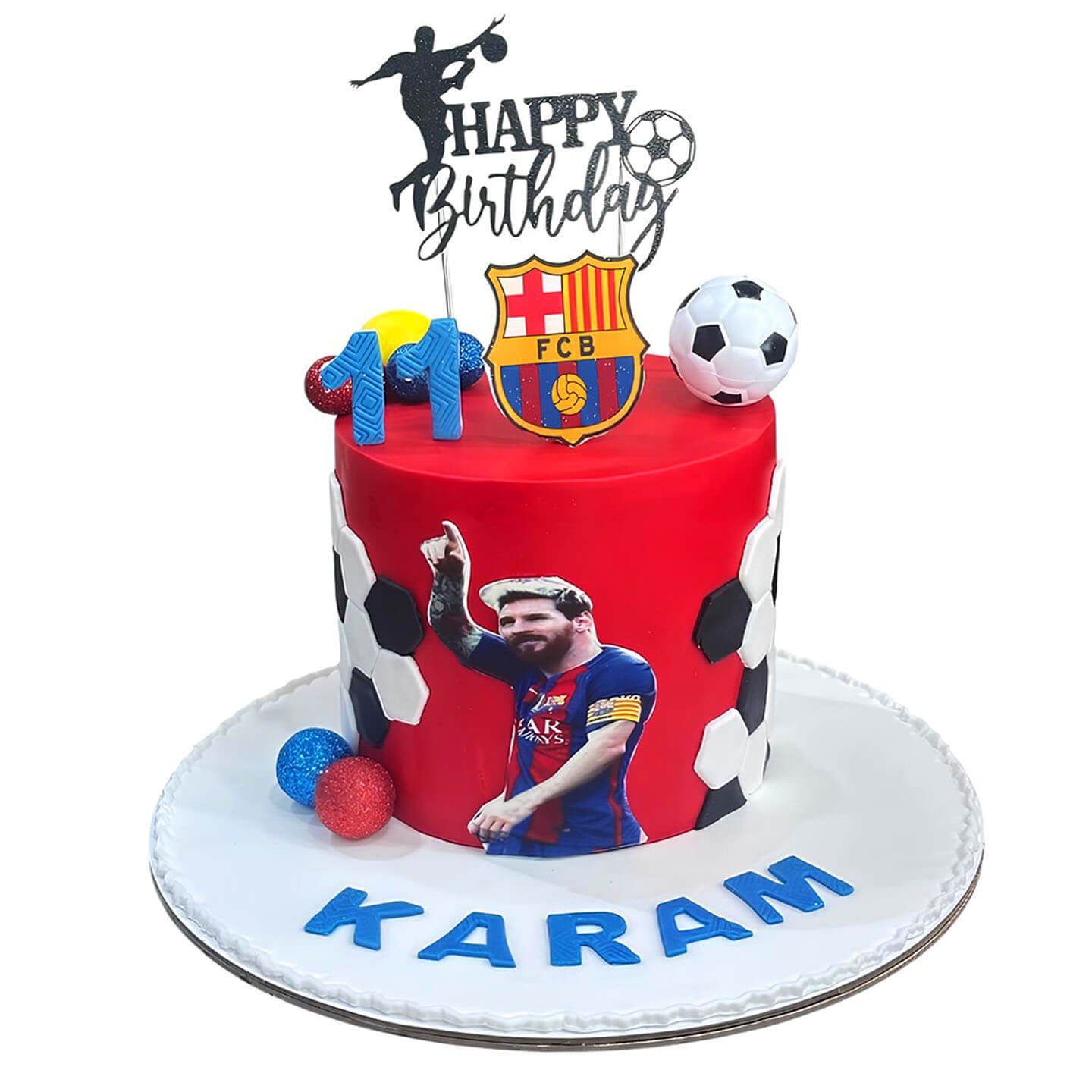 Messi Barcelona Cake