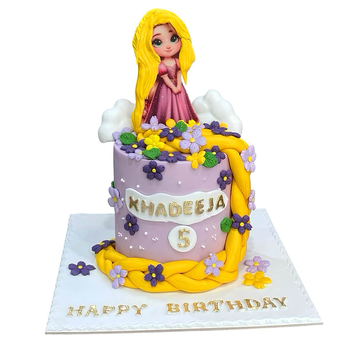 Rapunzel Birthday Cake