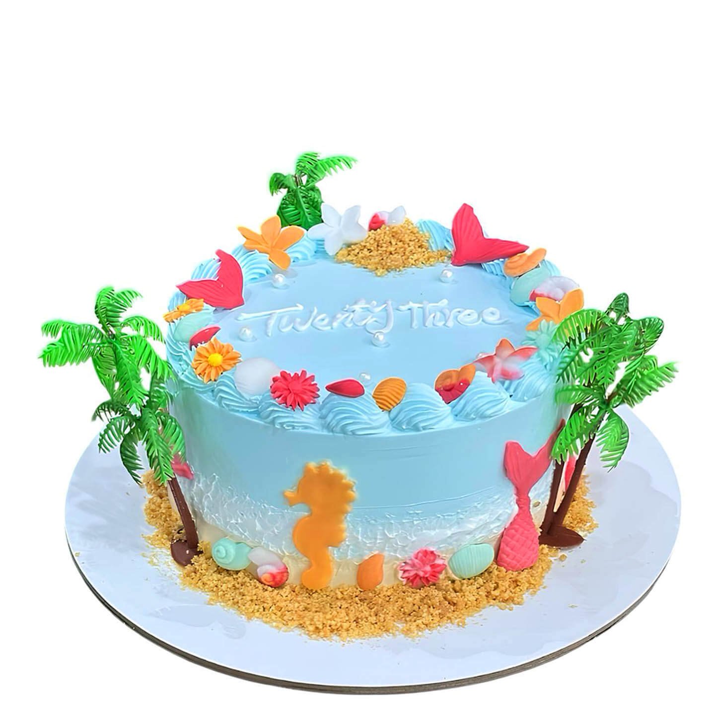 Seaside Theme Cake