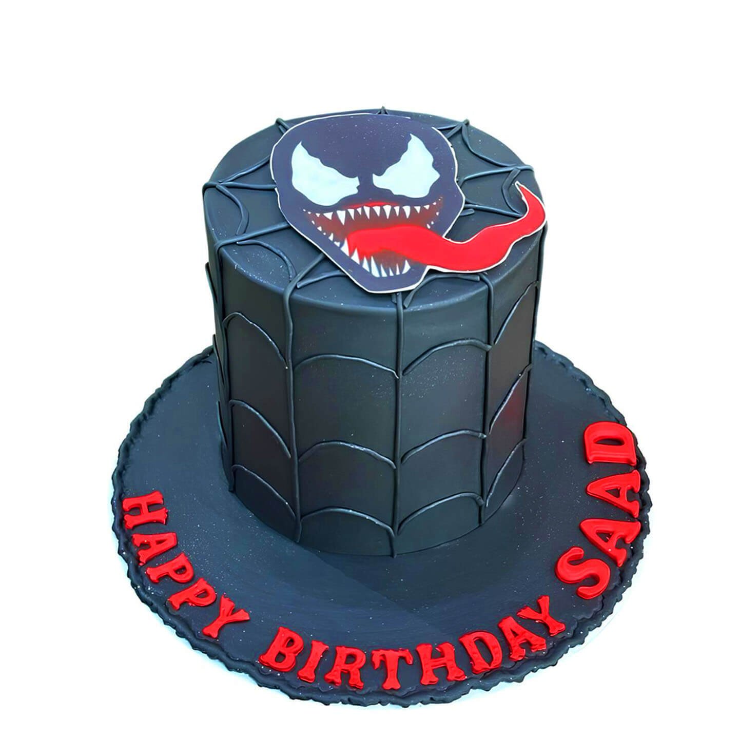 Spiderman Venom Cake