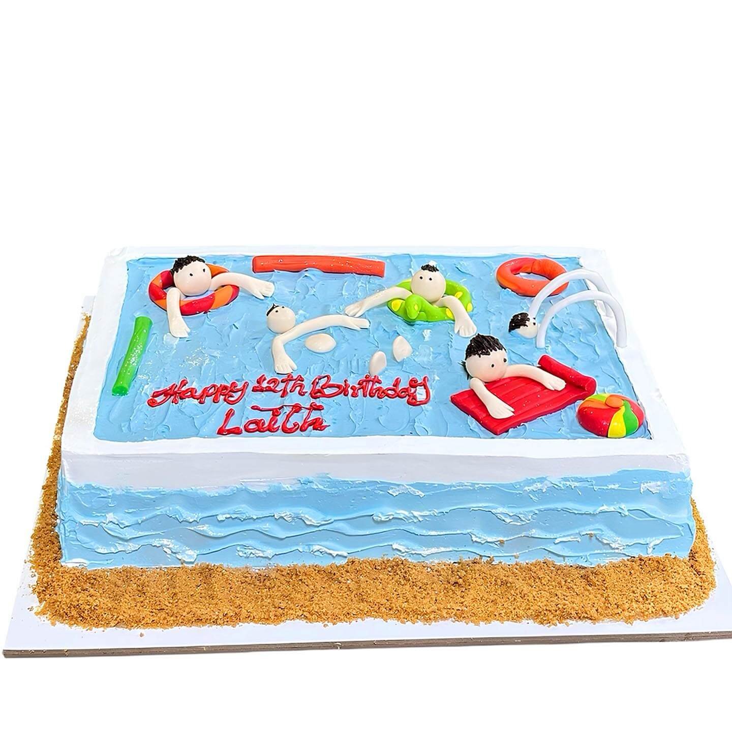 Swiming Pool Cake