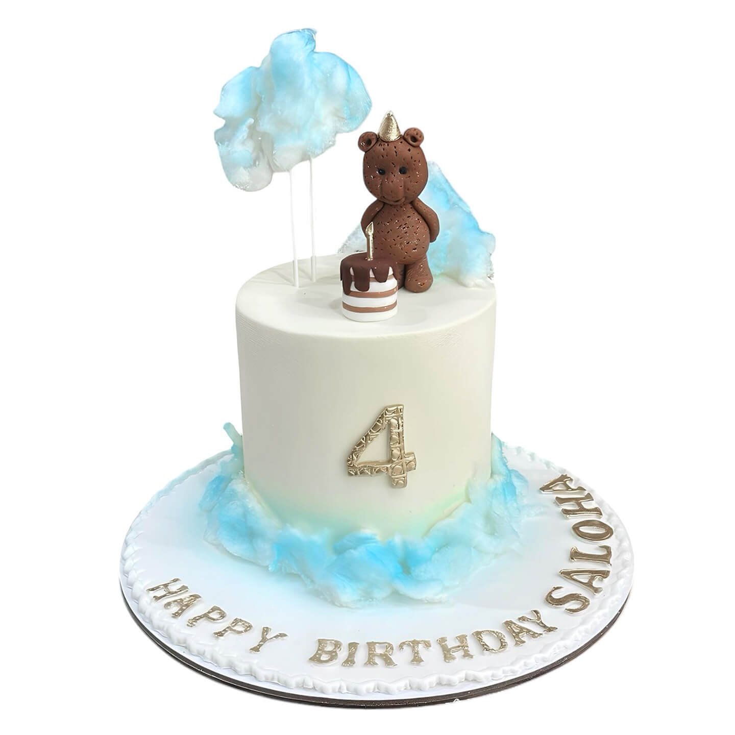 Teddy Bear Cake For Boy
