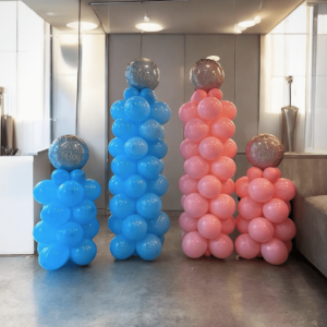 Gender Reveal Balloon Pillar