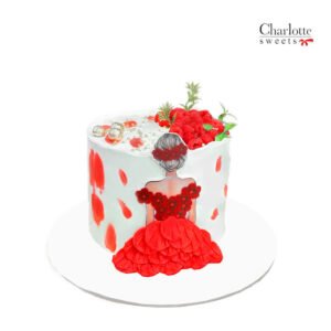 Princess Red Dress Cake