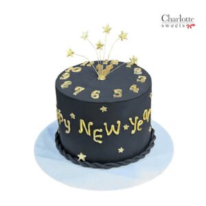 New Year Clock Cake